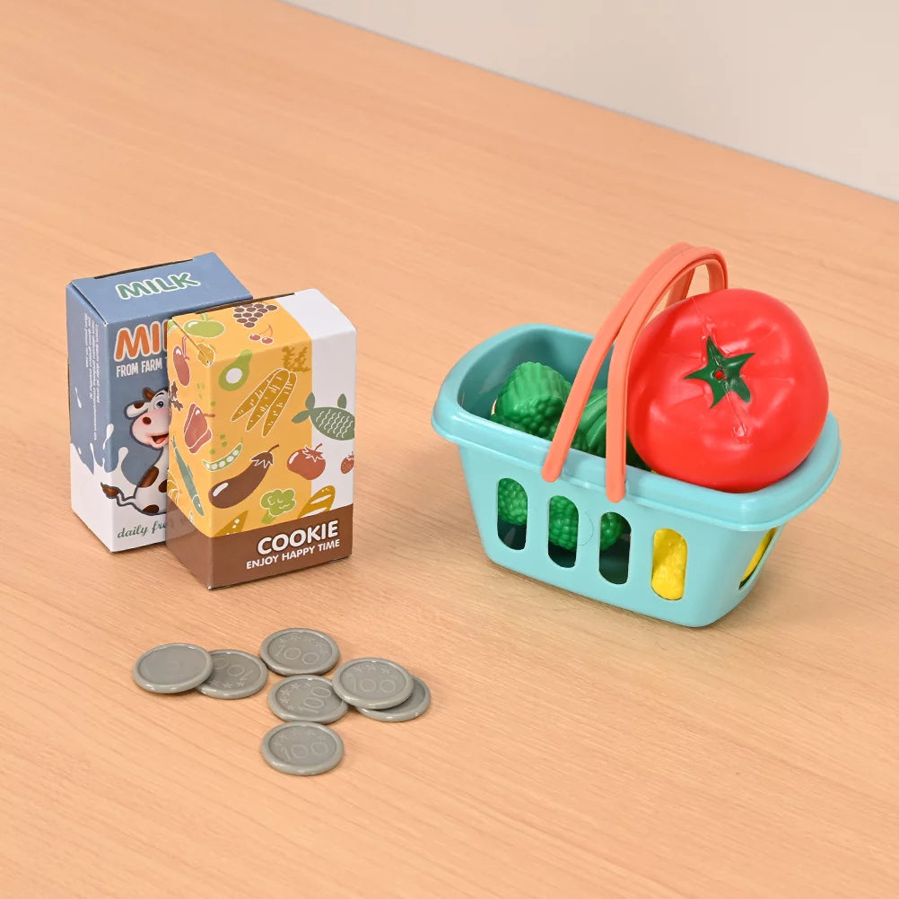 Pretend Play Calculator Cash Register with Scanner, Microphone, Play Food S970725
