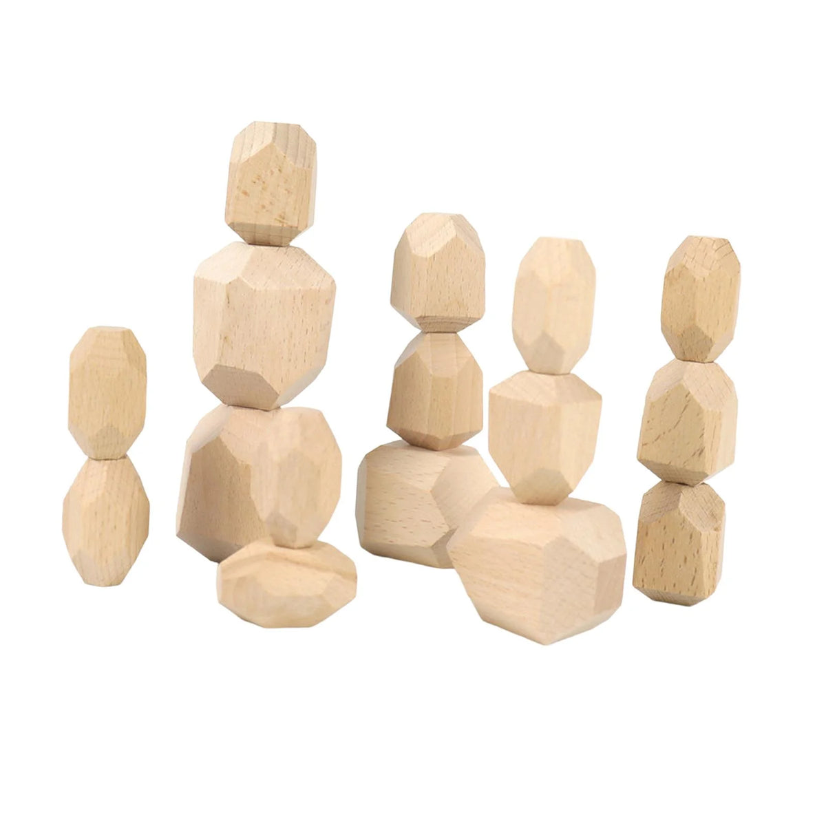 Wooden Stacking Stones Building Blocks Z252