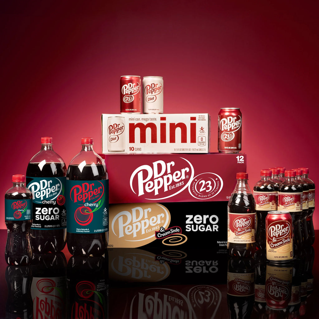 12 Pack Cans Diet Dr Pepper Soda Pop A825