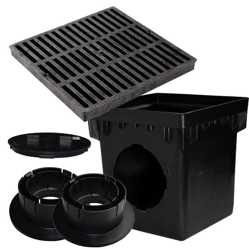 9x22 Catch Basin Kit with Black Grate P77189