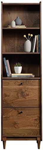 Vintage Wood 3 Shelf Bookcase with File Drawer C70987
