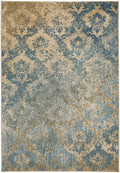 Blue Woven Area Rug H9670