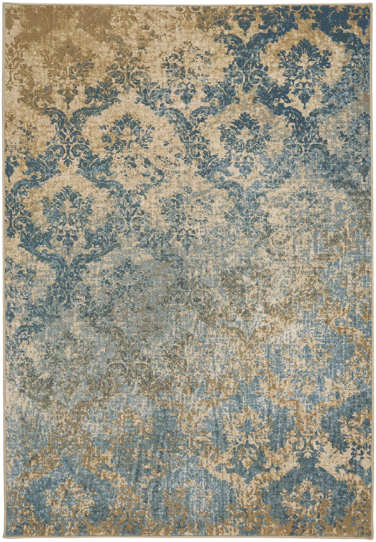 Blue Woven Area Rug H9670