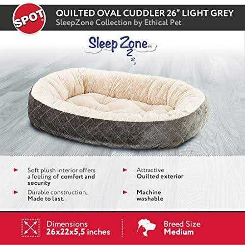 Quilted Oval Cuddler Pet Bed F263
