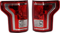 Tail Light Assembly Set of 2 Halogen Clear & Red Lens M175756