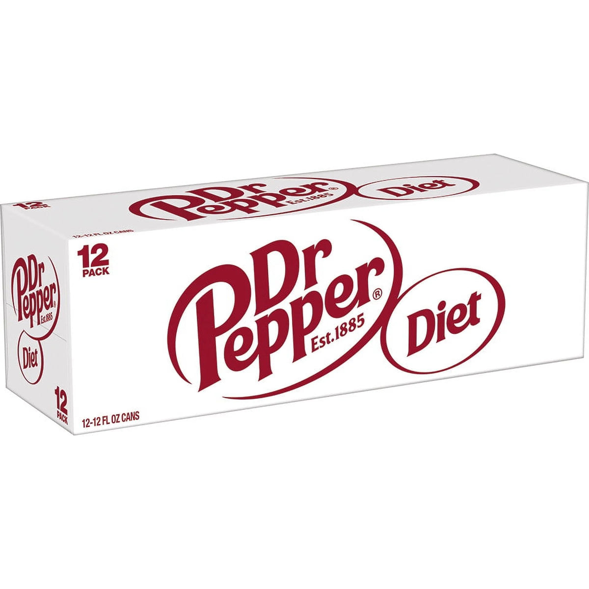 12 Pack Cans Diet Dr Pepper Soda Pop A825