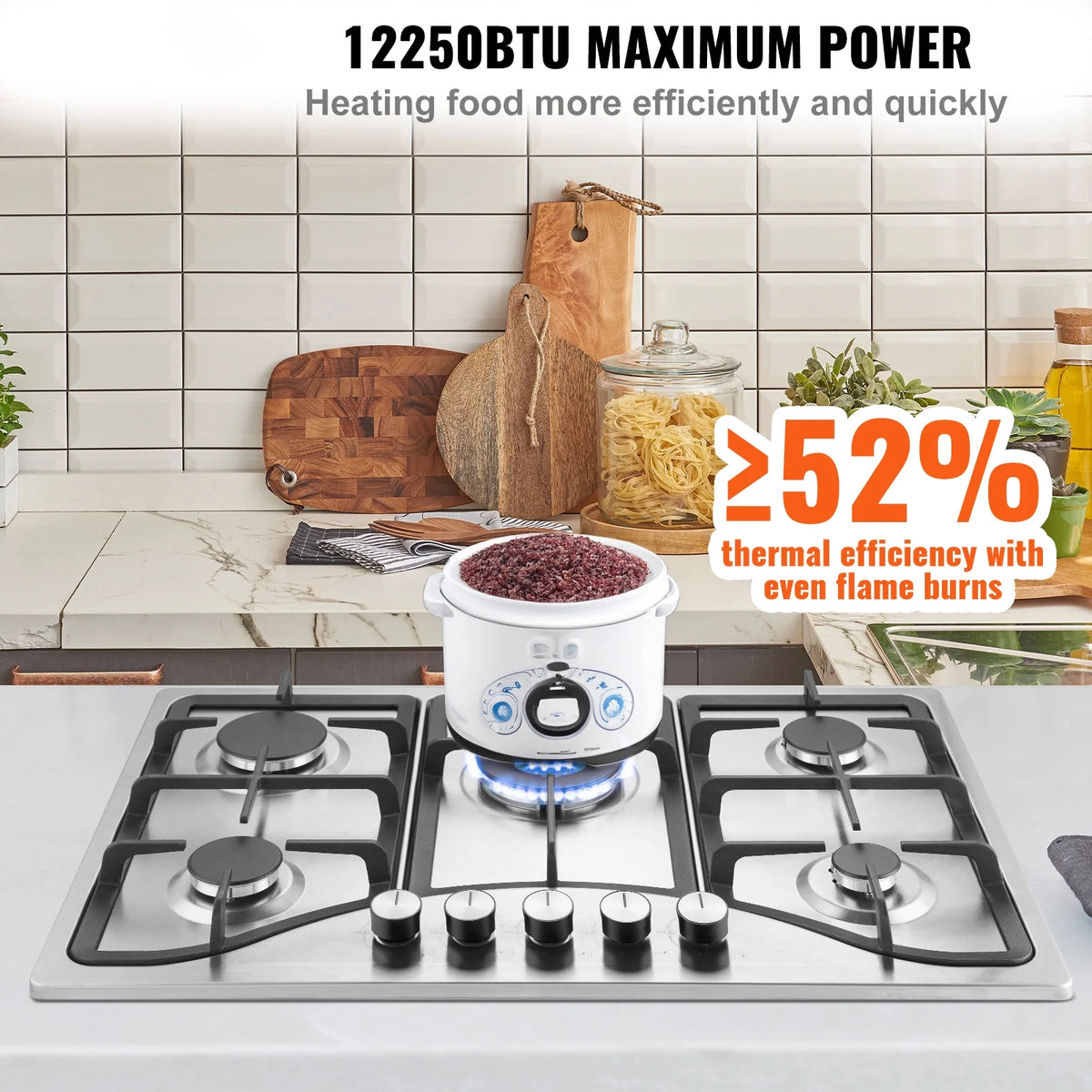 30 inch 5 Burners Gas Cooktop X84723