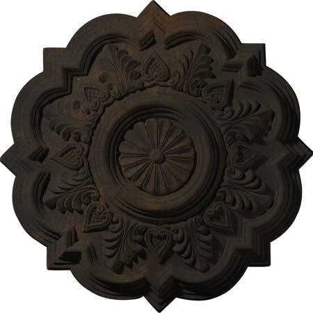20 1/4x22OD x 1 1/2x22P Ceiling Medallion Hand-Painted Rust D644071