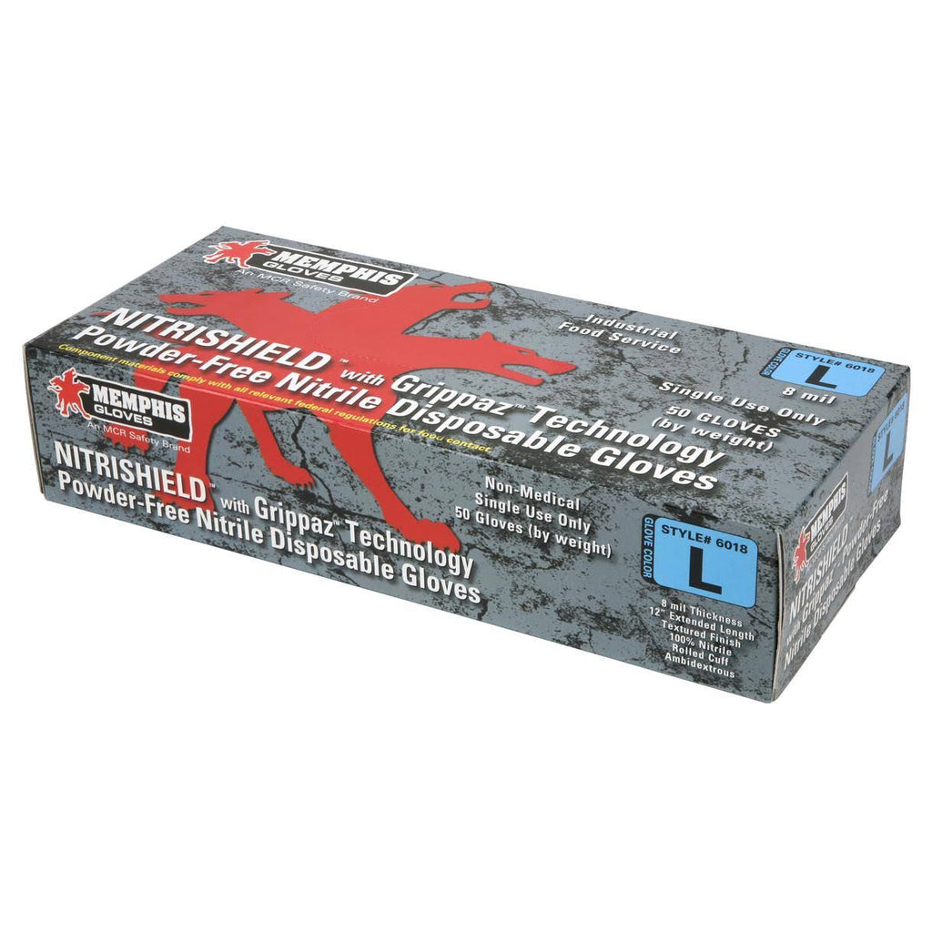 Blue Nitrile 8 mil 12 inch Work Gloves Q169182