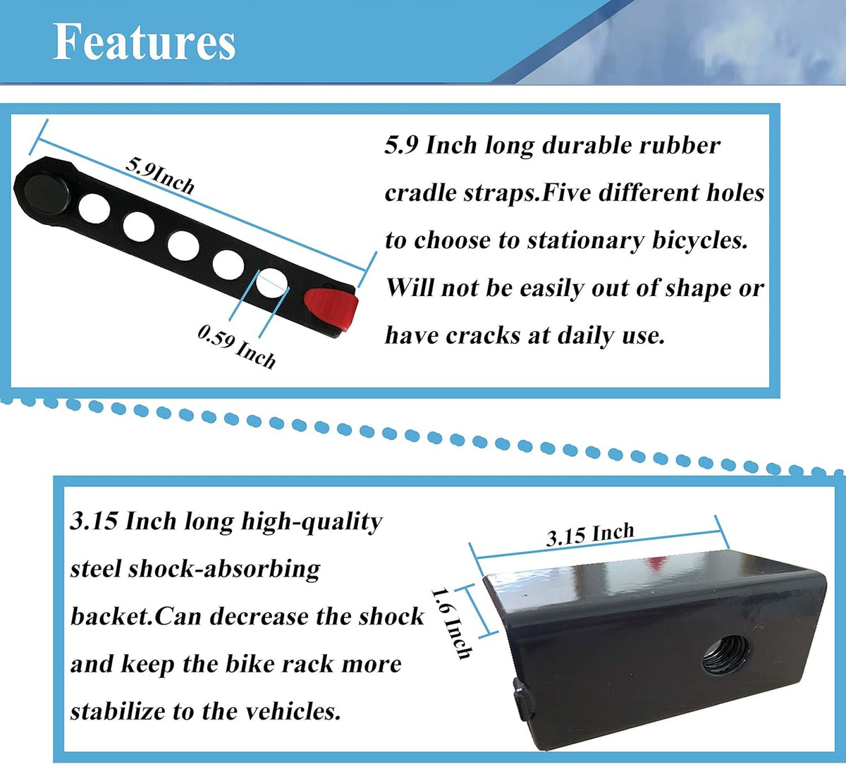 2 Hitch Receiver 4-Bikes Bicycle Carrier E798078