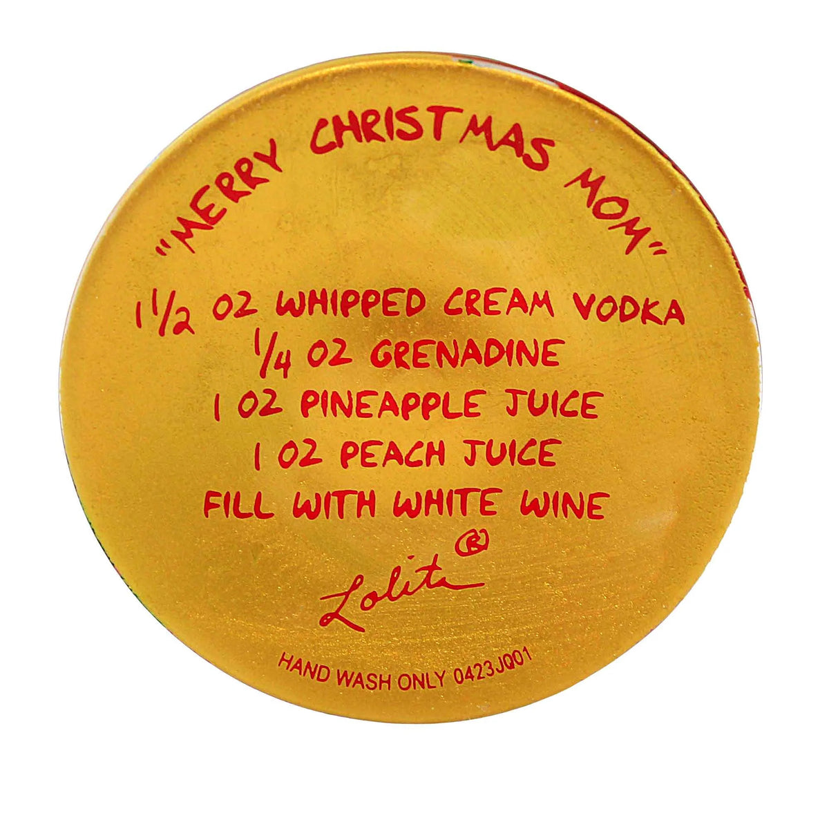 Hand Painted Wine Glass B225