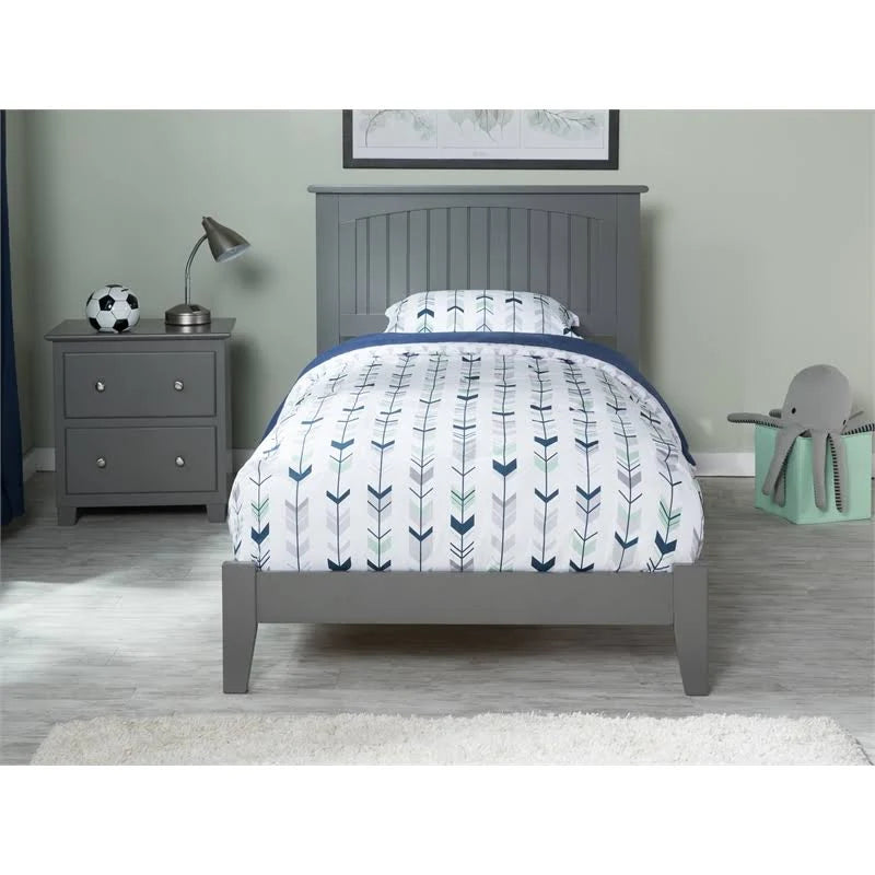 Grey Twin XL Traditional Bed C60618