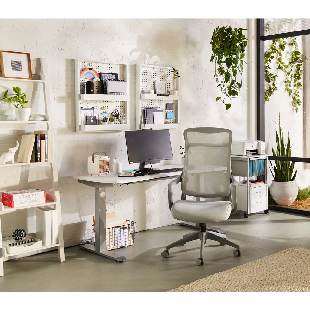 Gray Mesh High-Back Task Chair S8412