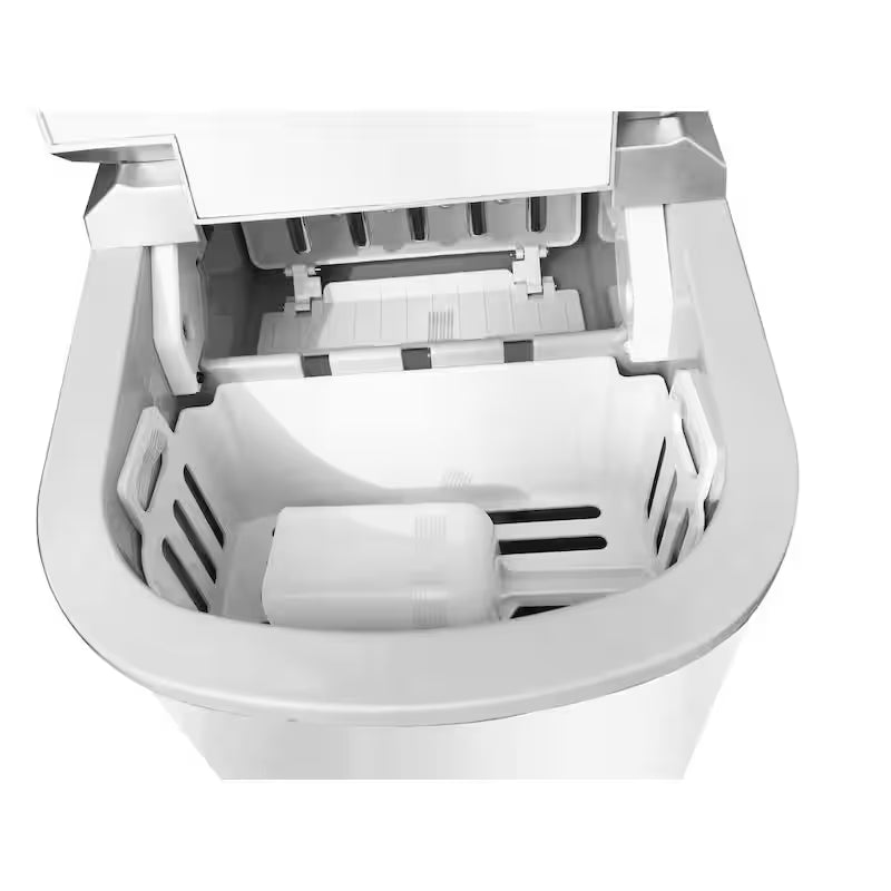 White Freestanding Ice Maker Q11108