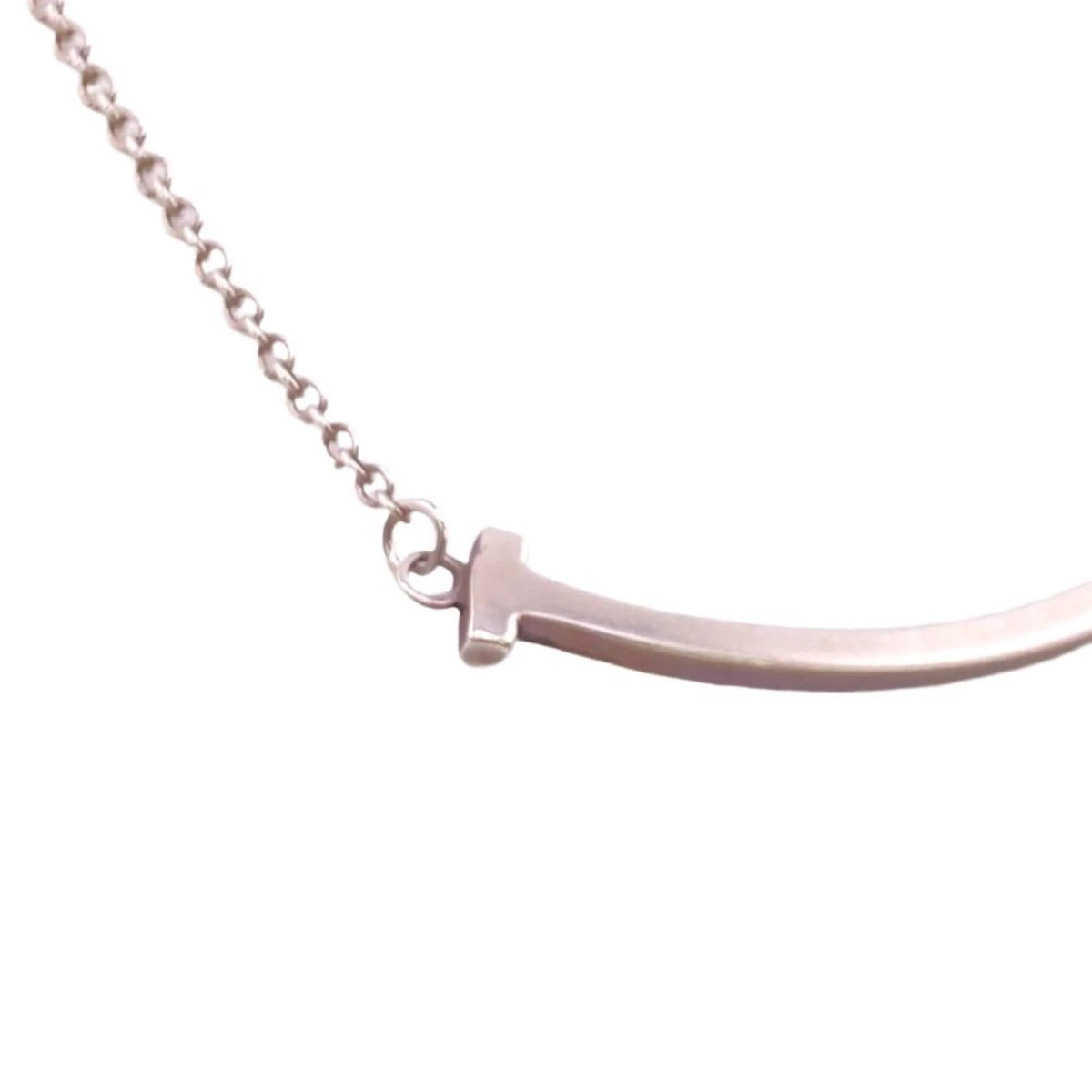 Tiffany T Smile 925 Silver Necklace P24102